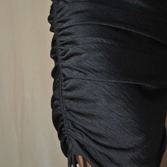 Black Satin Dress - Picture 4 of 4